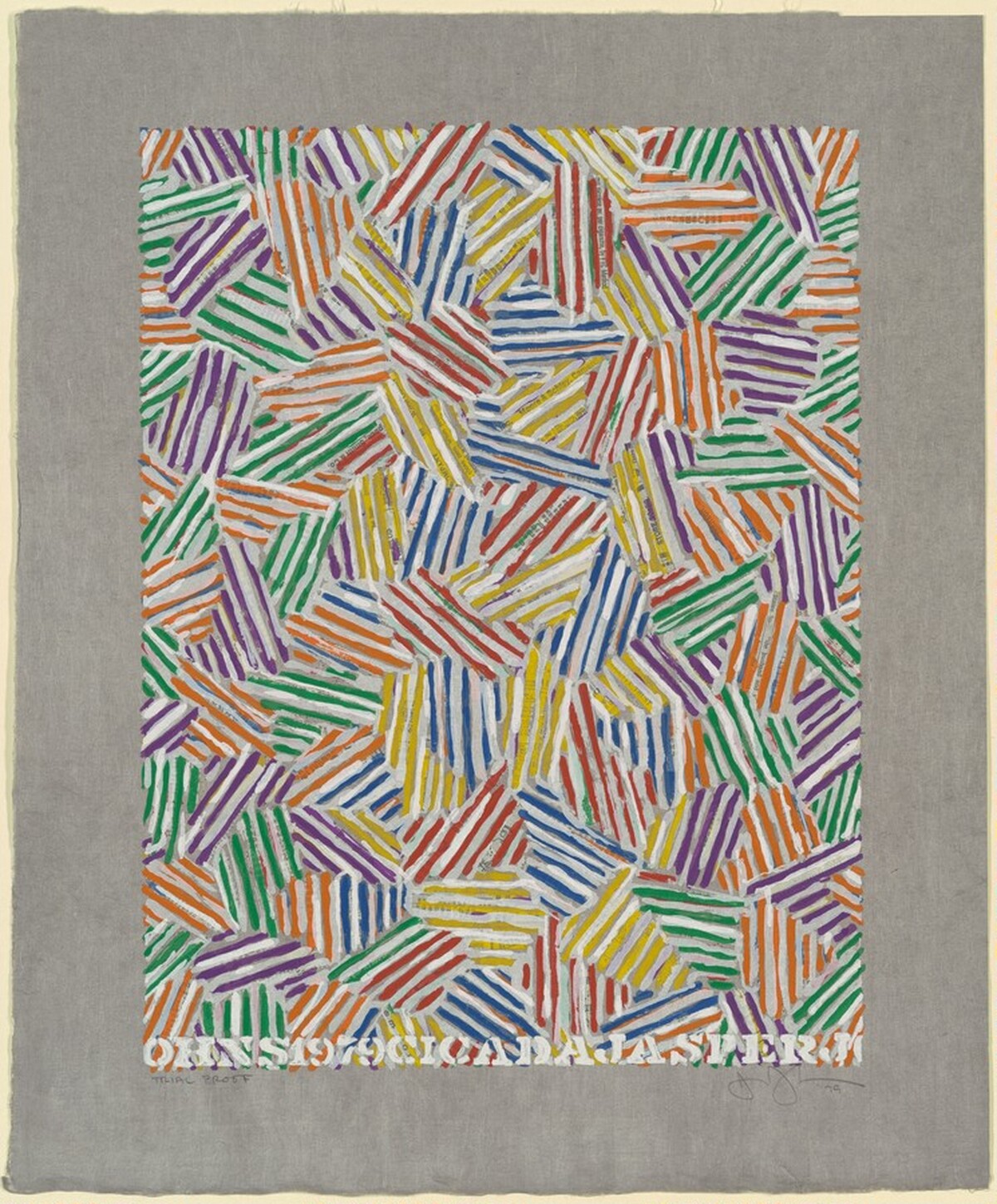 Cicada [trial proof] by Jasper Johns
