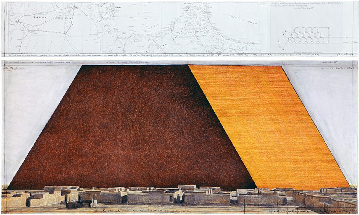 The Mastaba of Abu Dhabi, Project for United Arab Emirates by Christo