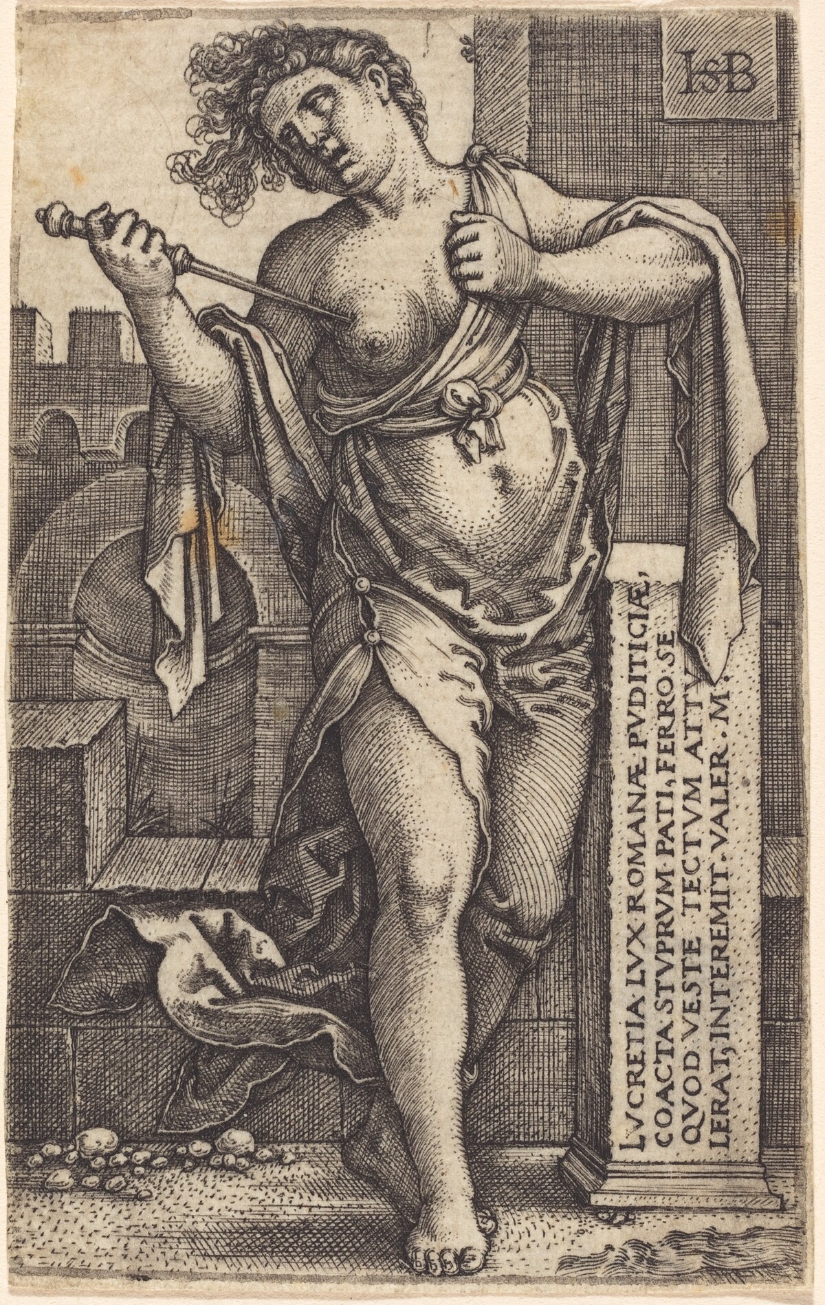 Lucretia Standing by Sebald Beham