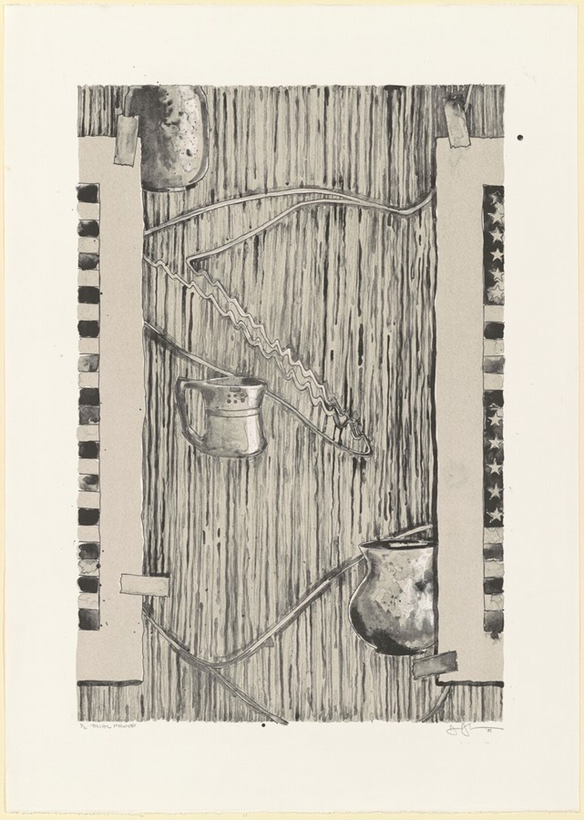 Ventriloquist [trial proof] by Jasper Johns