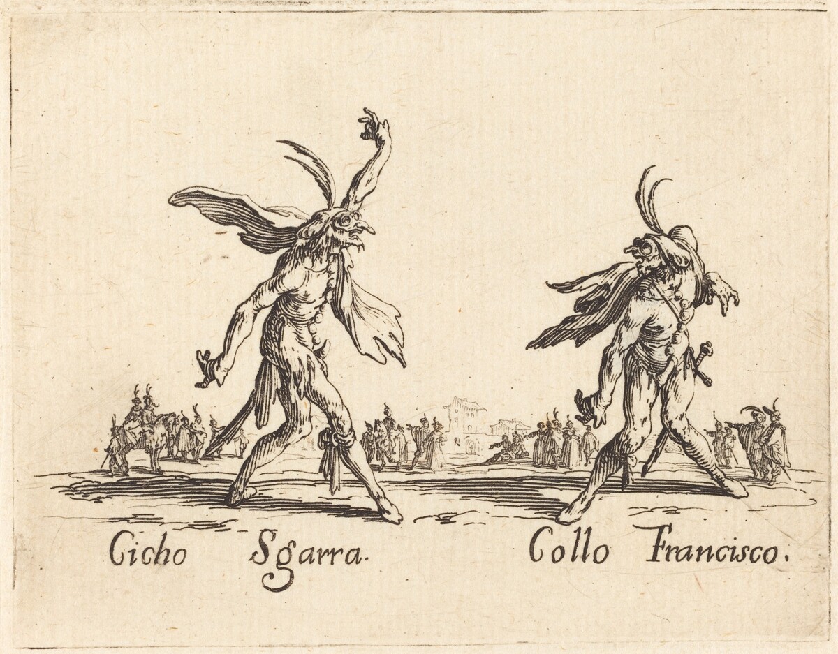 Cicho Sgarra and Collo Francisco by Jacques Callot