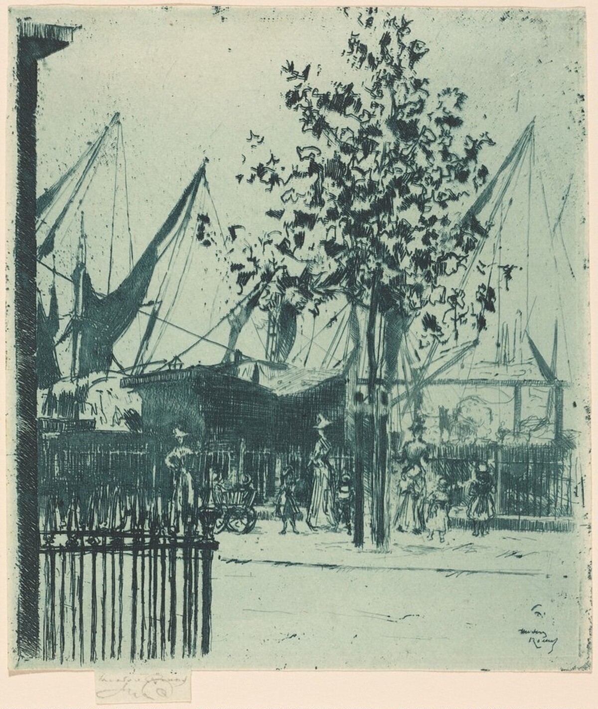 Corner of Luna Street, Chelsea Embankment by Théodore Roussel