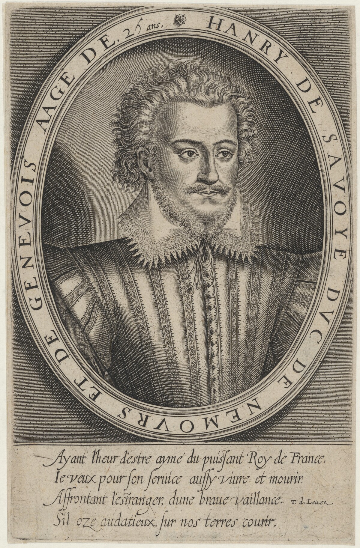 Henry, Duke of Savoy, Nemours and Geneva by Thomas de Leu