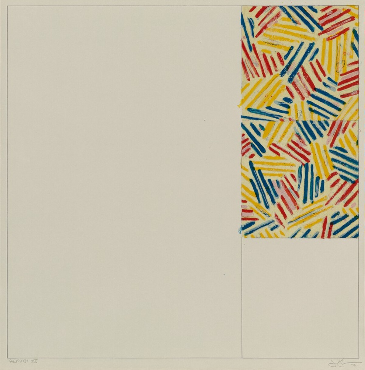 #5 (after 'Untitled 1975') by Jasper Johns