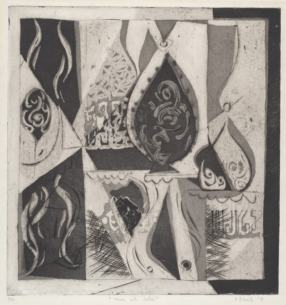 Interior with Bottles by Fannie Hillsmith