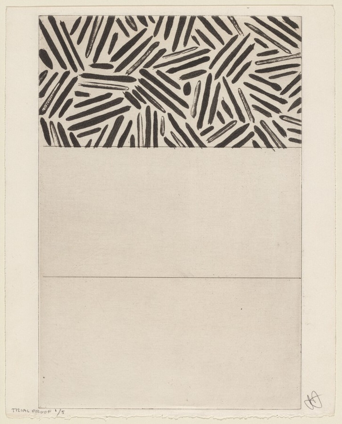 Corpse and Mirror [trial proof 1] by Jasper Johns