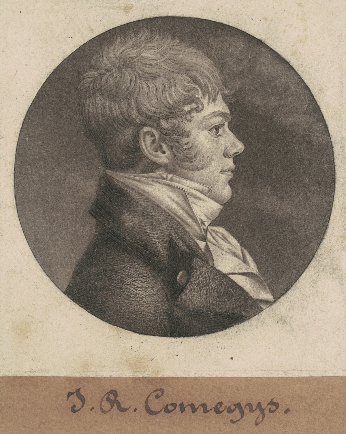 John R. Comegys by Charles B. J. Févret de Saint-Mémin