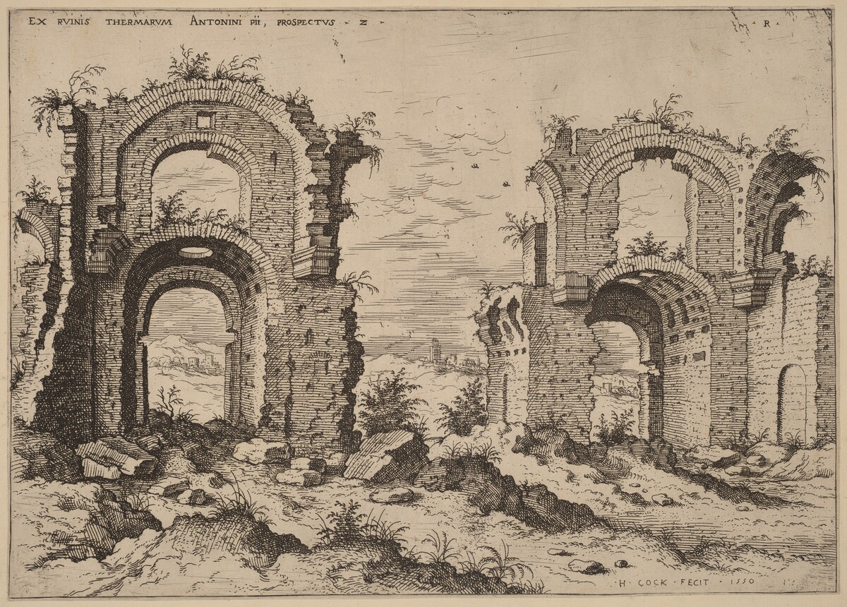 Second View of the Baths of Diocletian by Hieronymus Cock