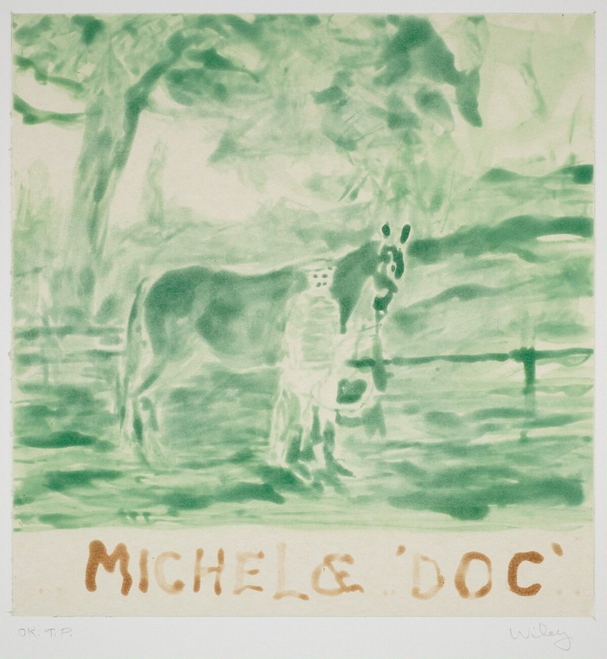 Michel & Doc Go Green by William T. Wiley