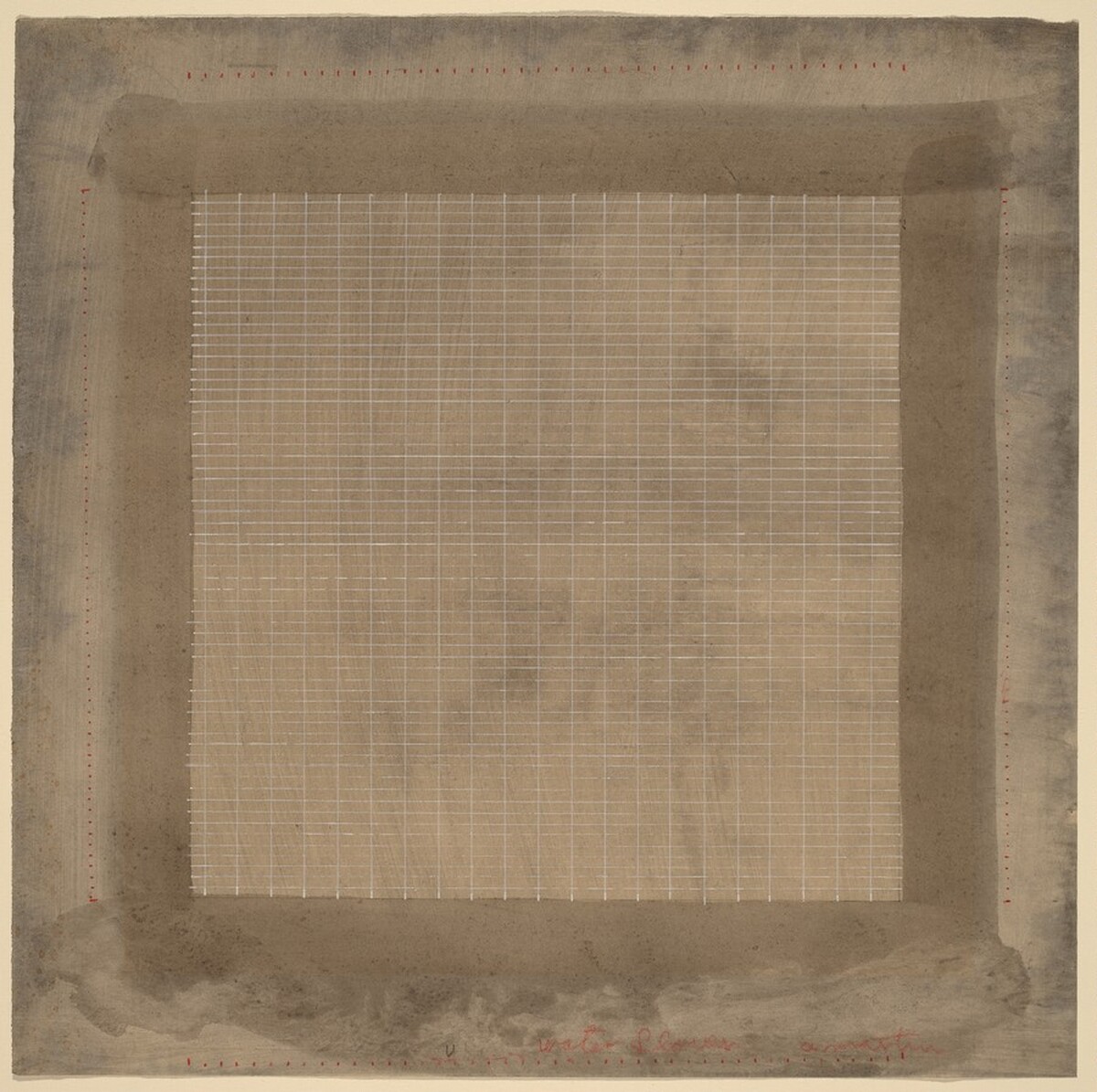 Water Flower by Agnes Martin