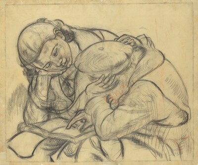 Two Girls Reading
