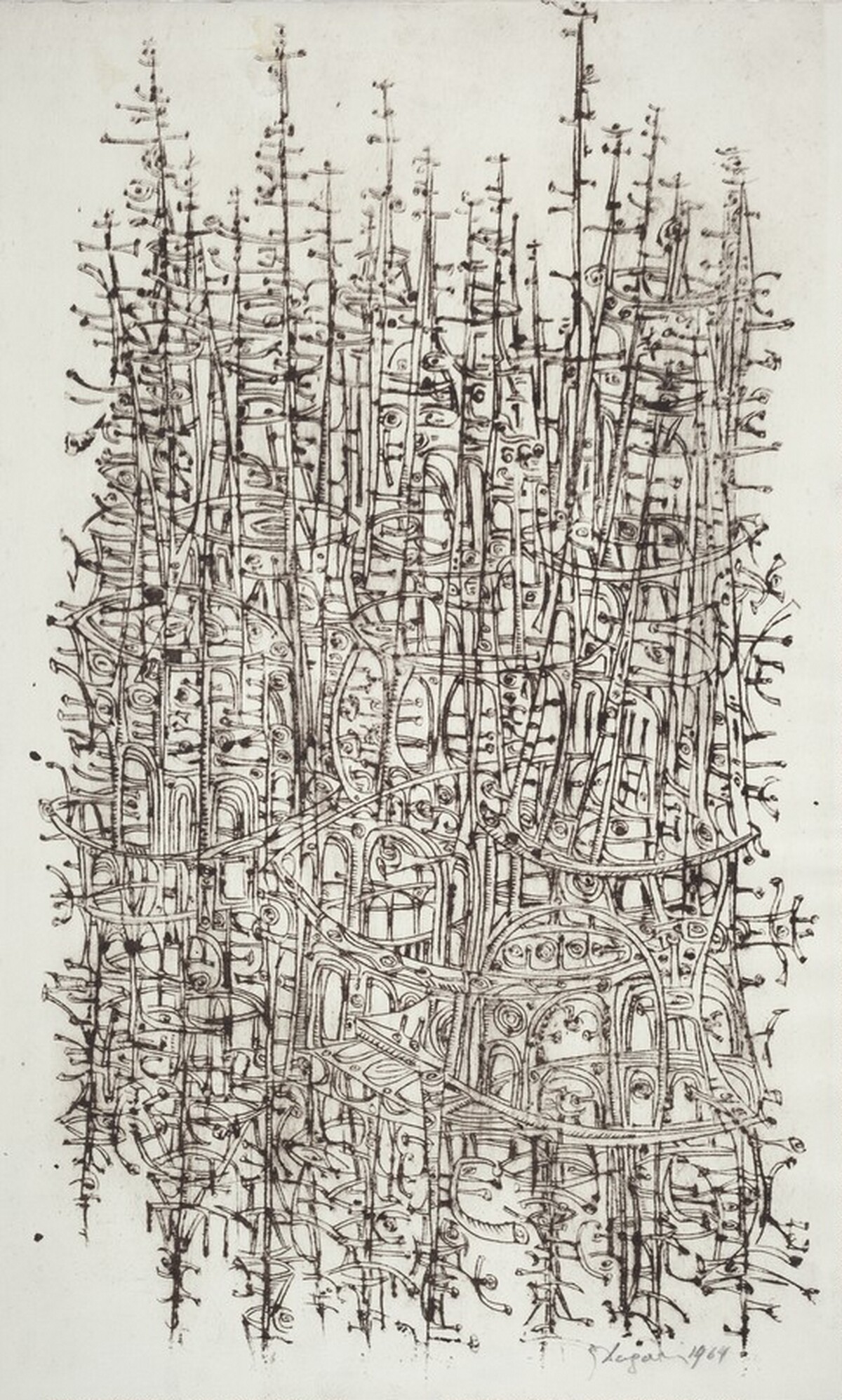 Untitled (Abstraction) by George Dergalis