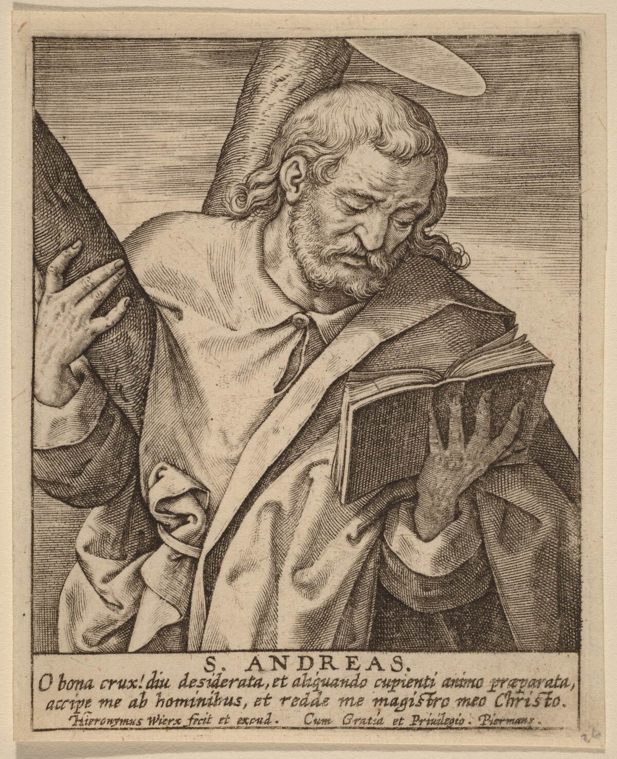 S. Andreas by Hieronymus Wierix