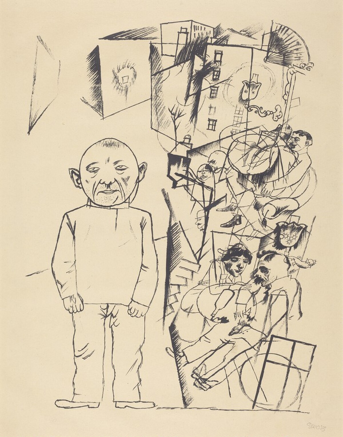 The Convict (Der Zuchthäusler) by George Grosz