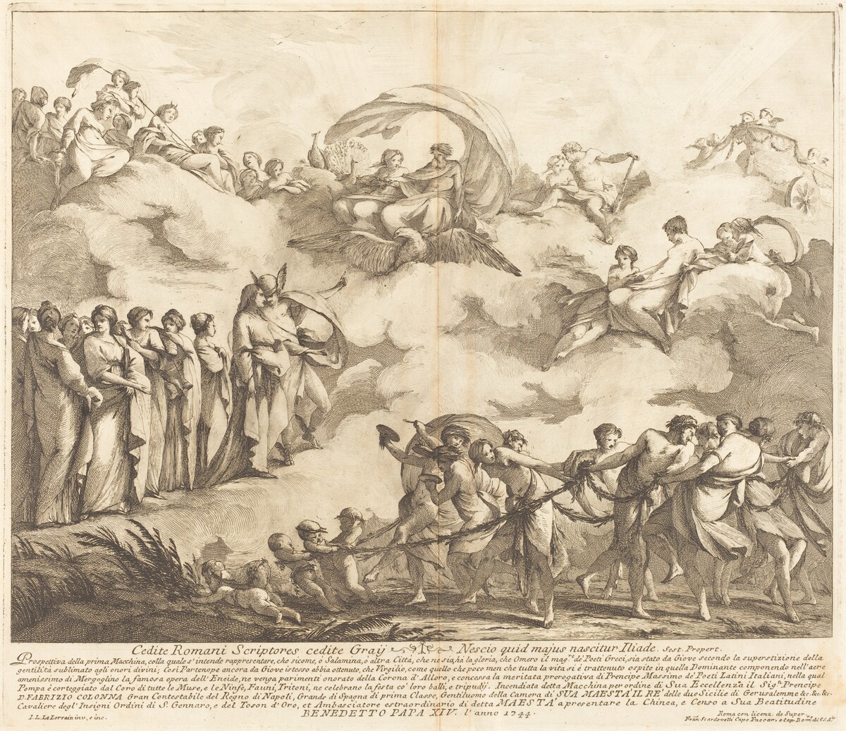 The Prima Macchina for the Chinea of 1744: The Glorification of Virgil by Louis-Joseph Le Lorrain