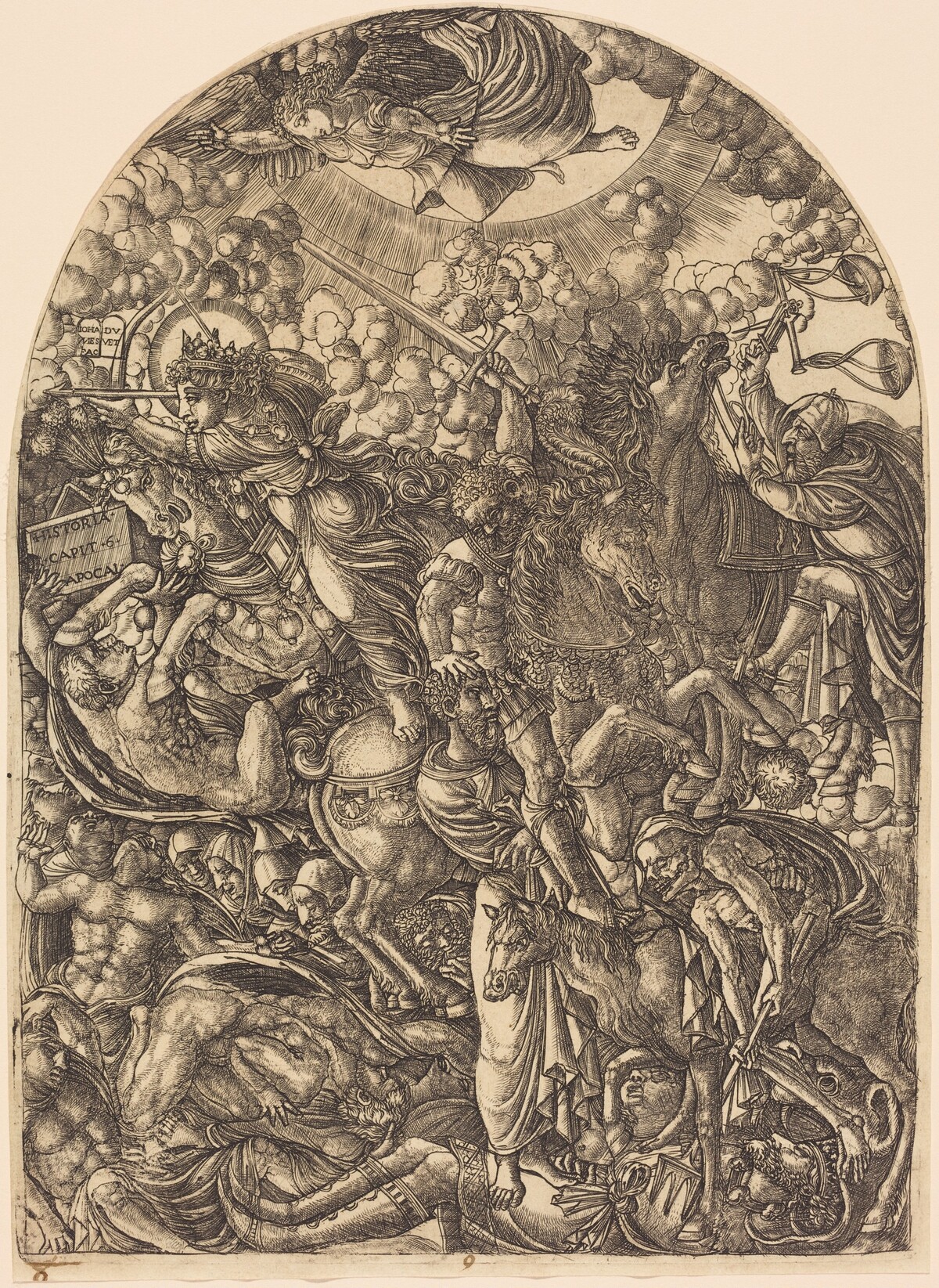 Saint John Sees the Four Horsemen by Jean Duvet