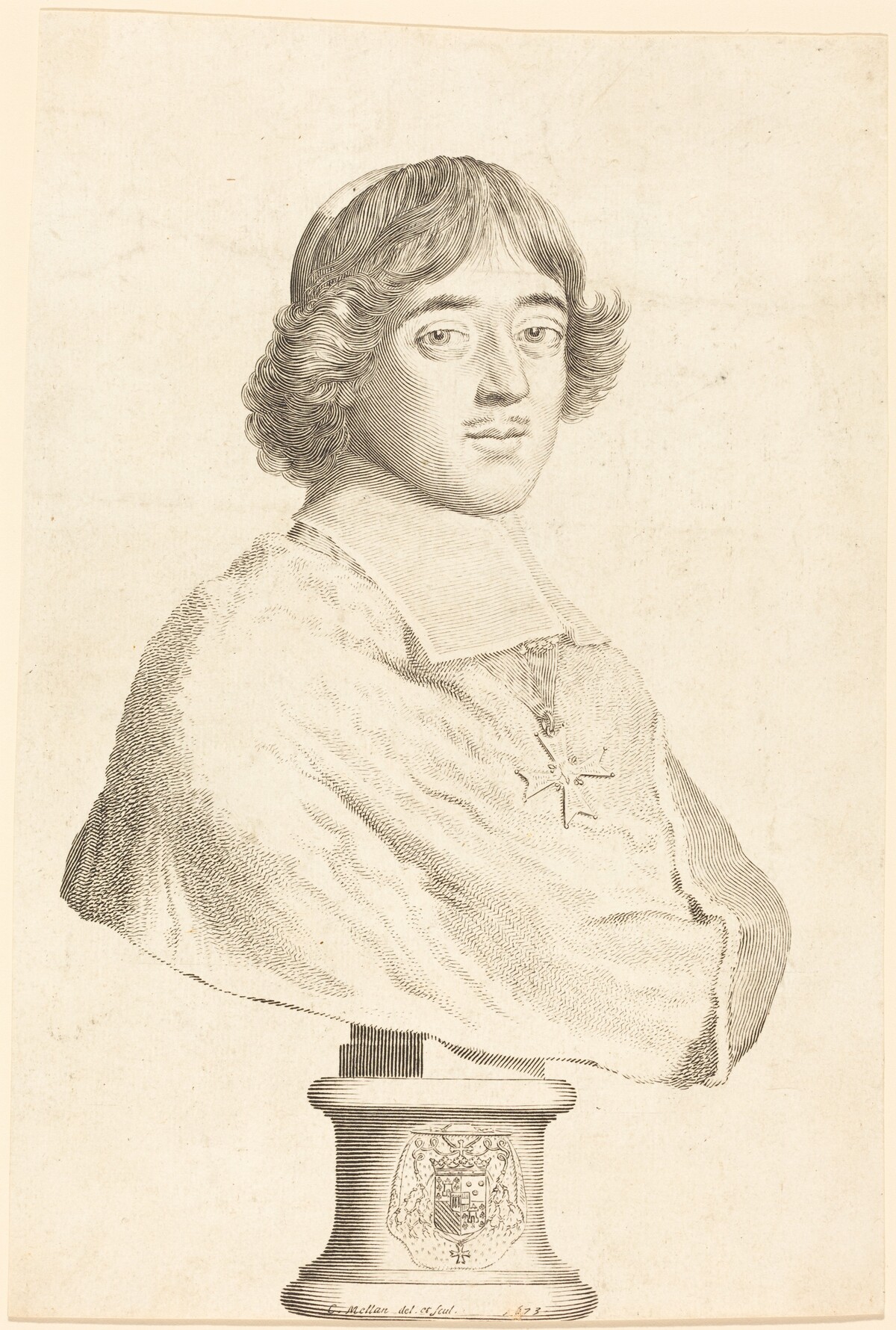 Cardinal de Bouillon by Claude Mellan