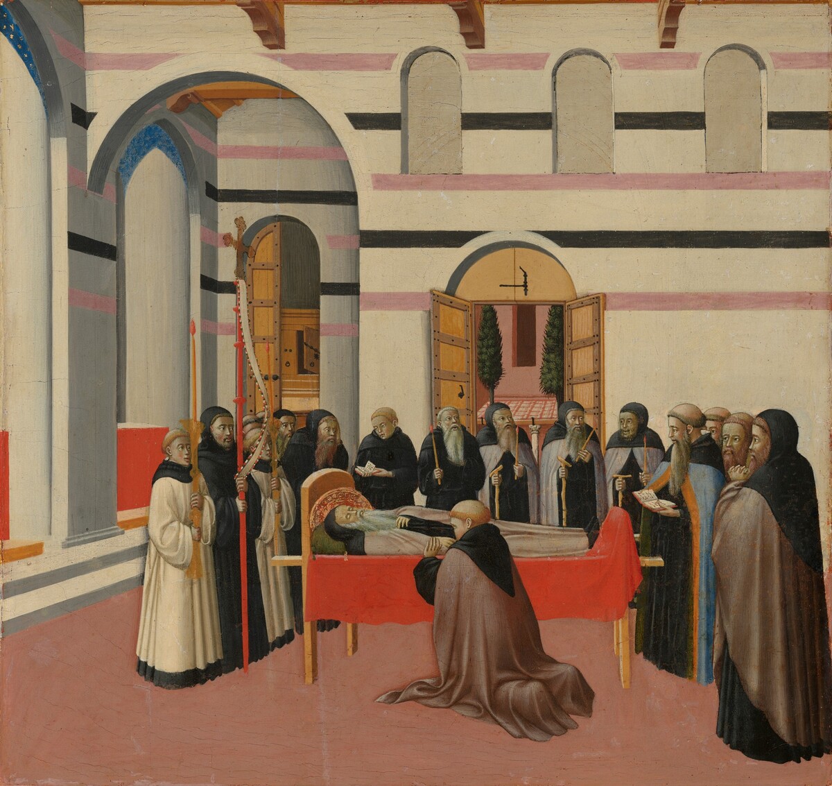 The Death of Saint Anthony by Master of the Osservanza (Sano di Pietro?)
