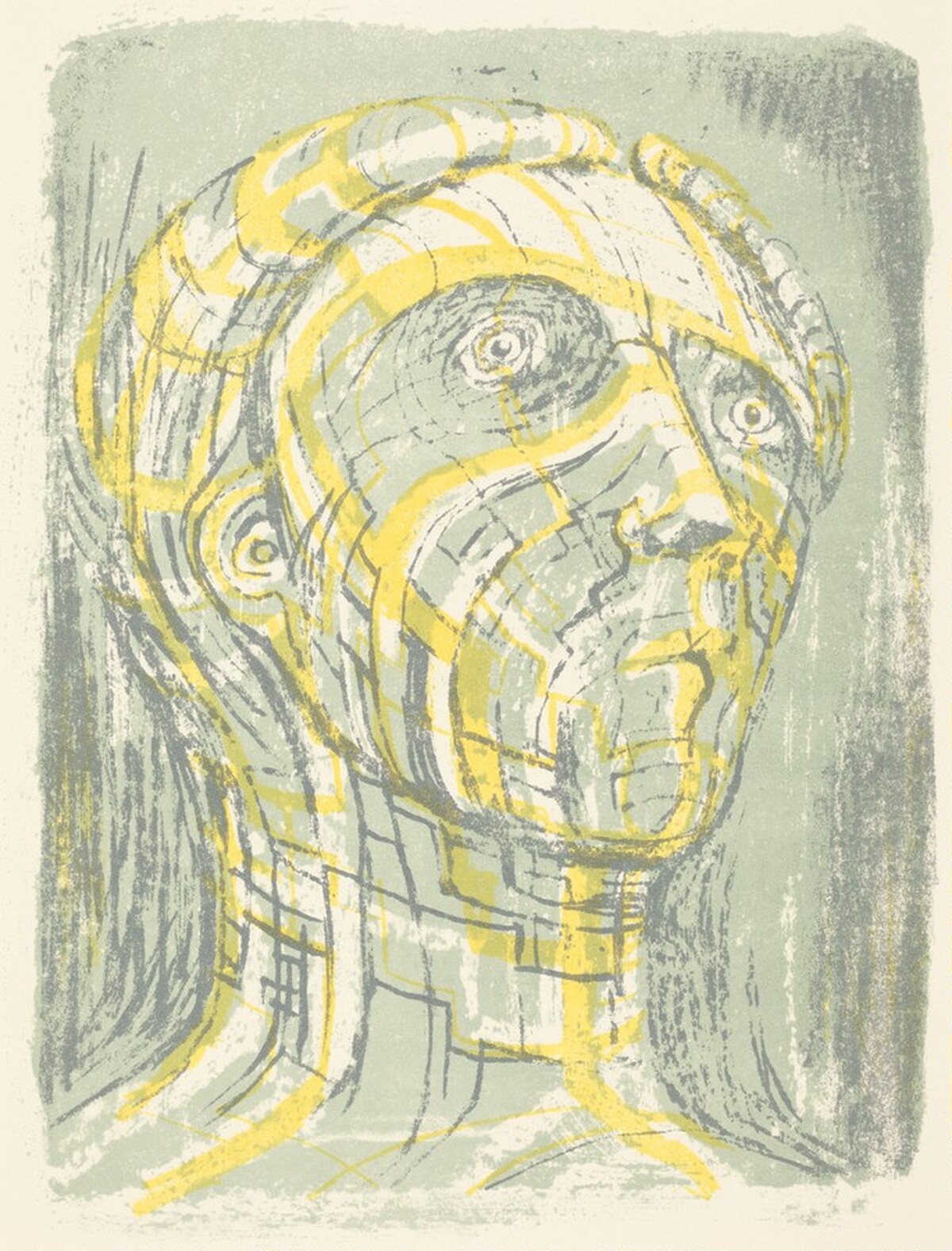 Head of Prometheus by Henry Moore