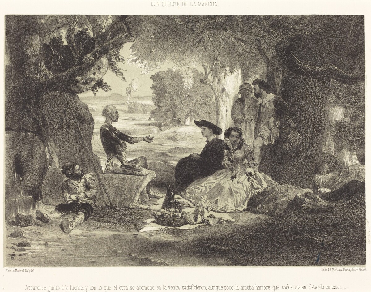 Apeáronse junto à la fuente... by Célestin Nanteuil