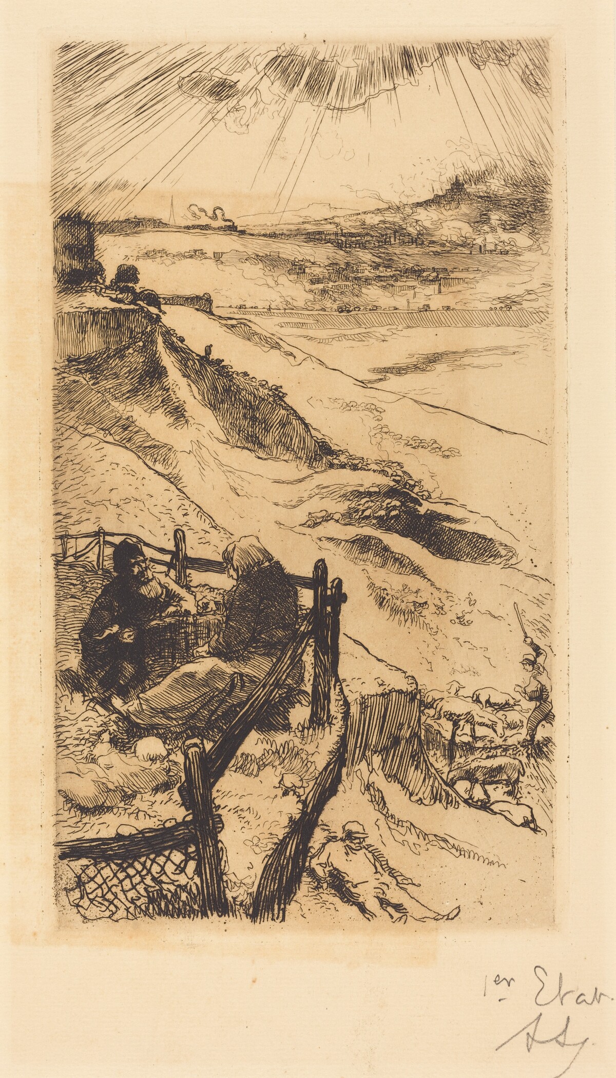 American Quarries, near Paris (Carrieres d'Amerique, pres Paris) by Auguste Lepère