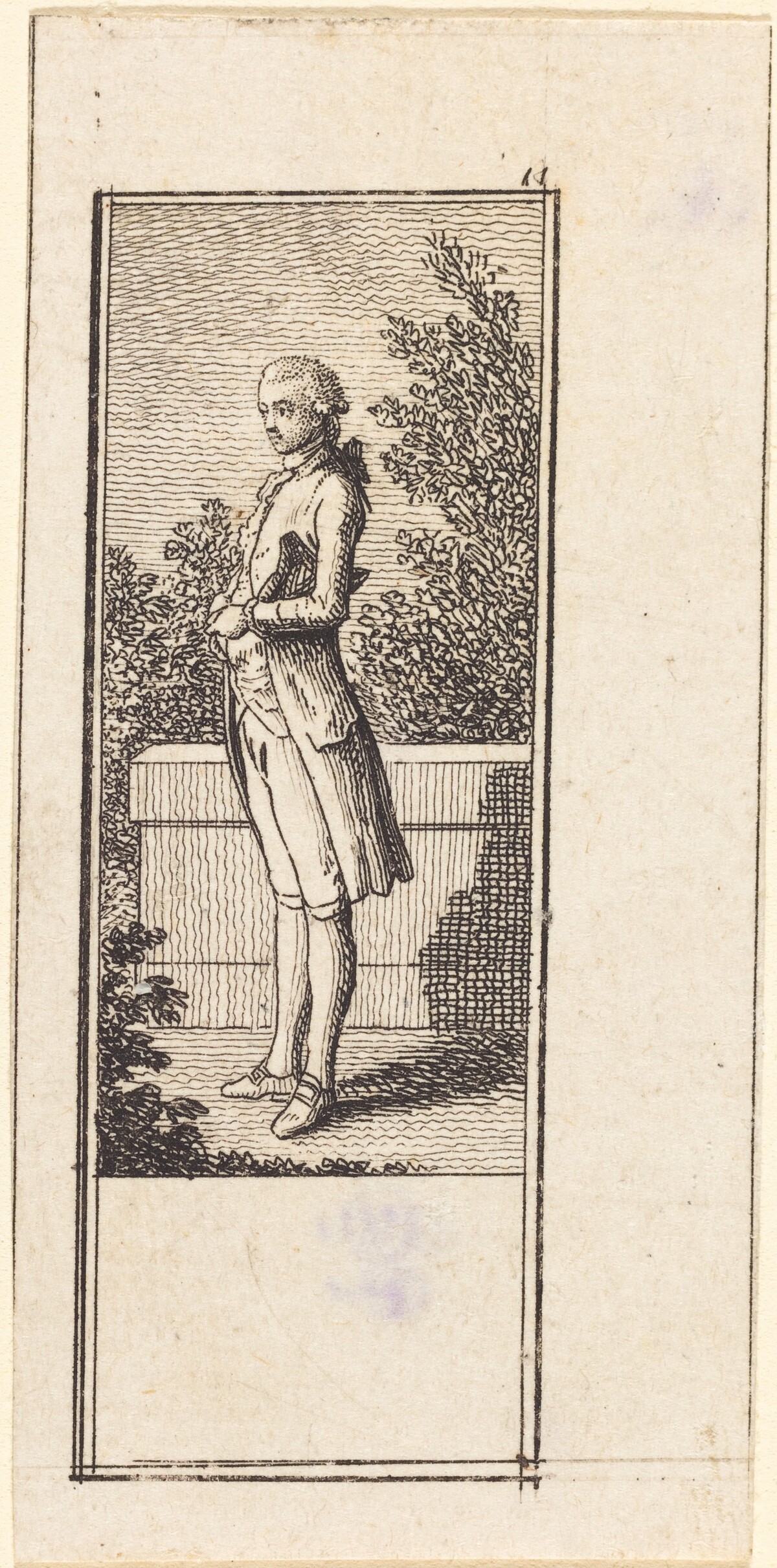 Young Man with Hat under Arm by Daniel Nikolaus Chodowiecki