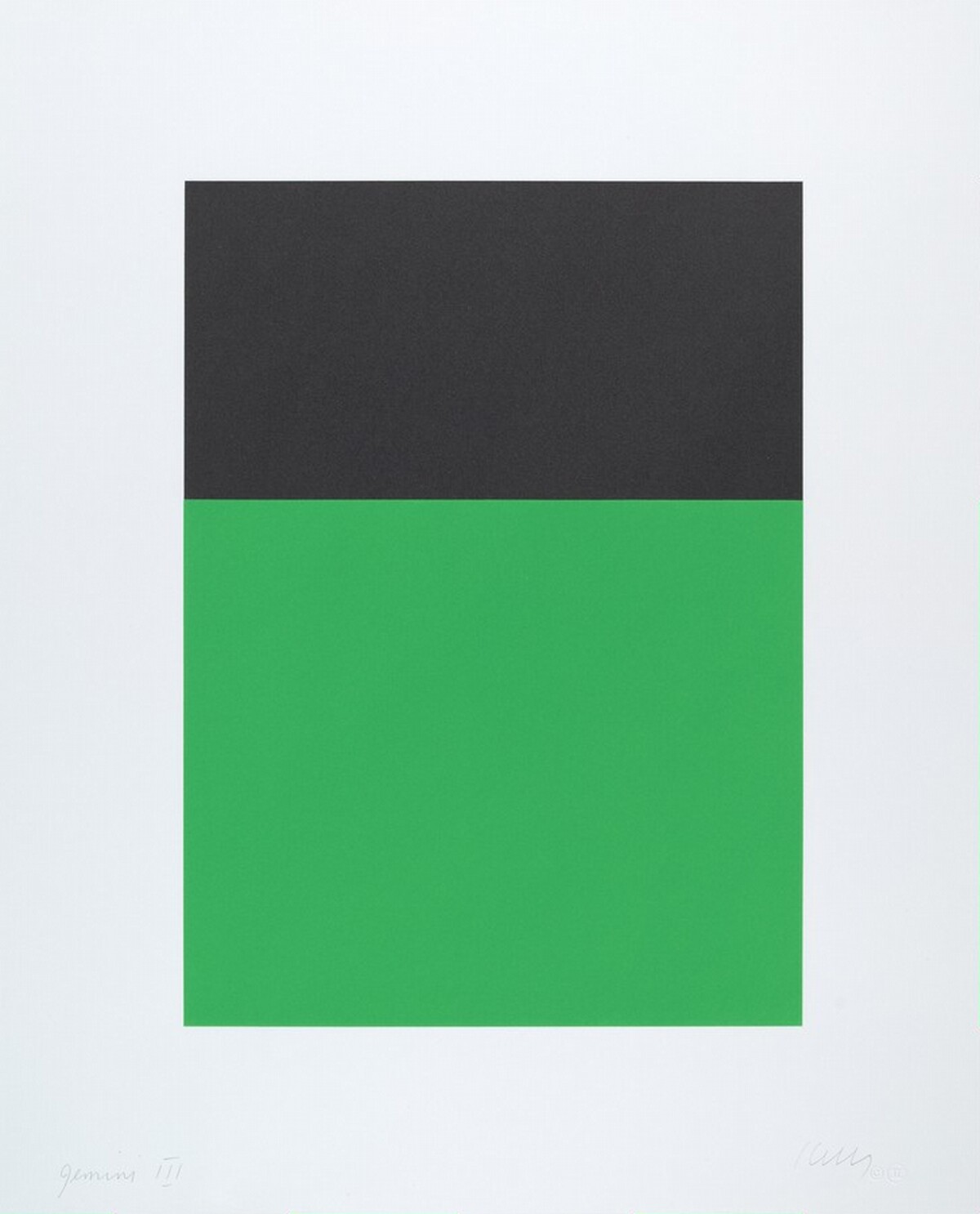 Black Green by Ellsworth Kelly