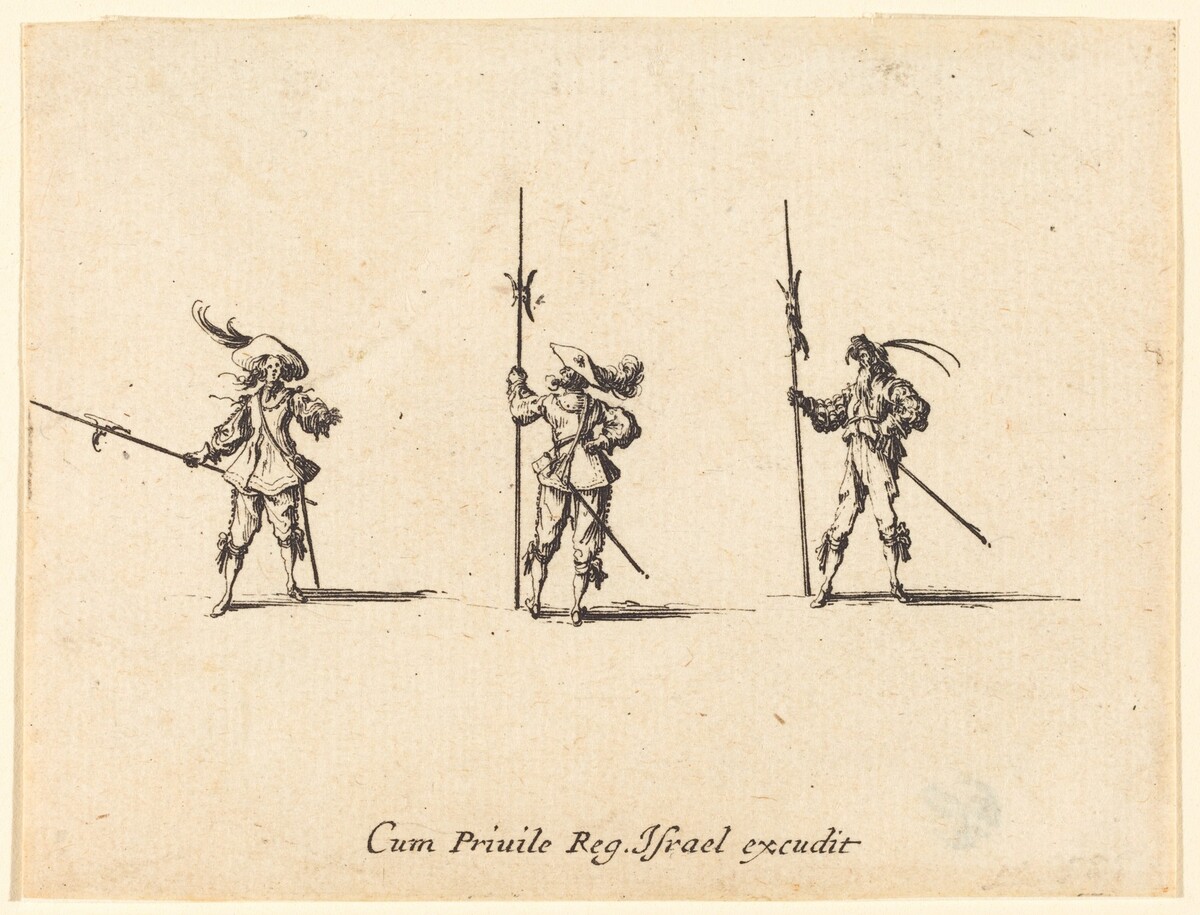 Drill with Halberds by Jacques Callot