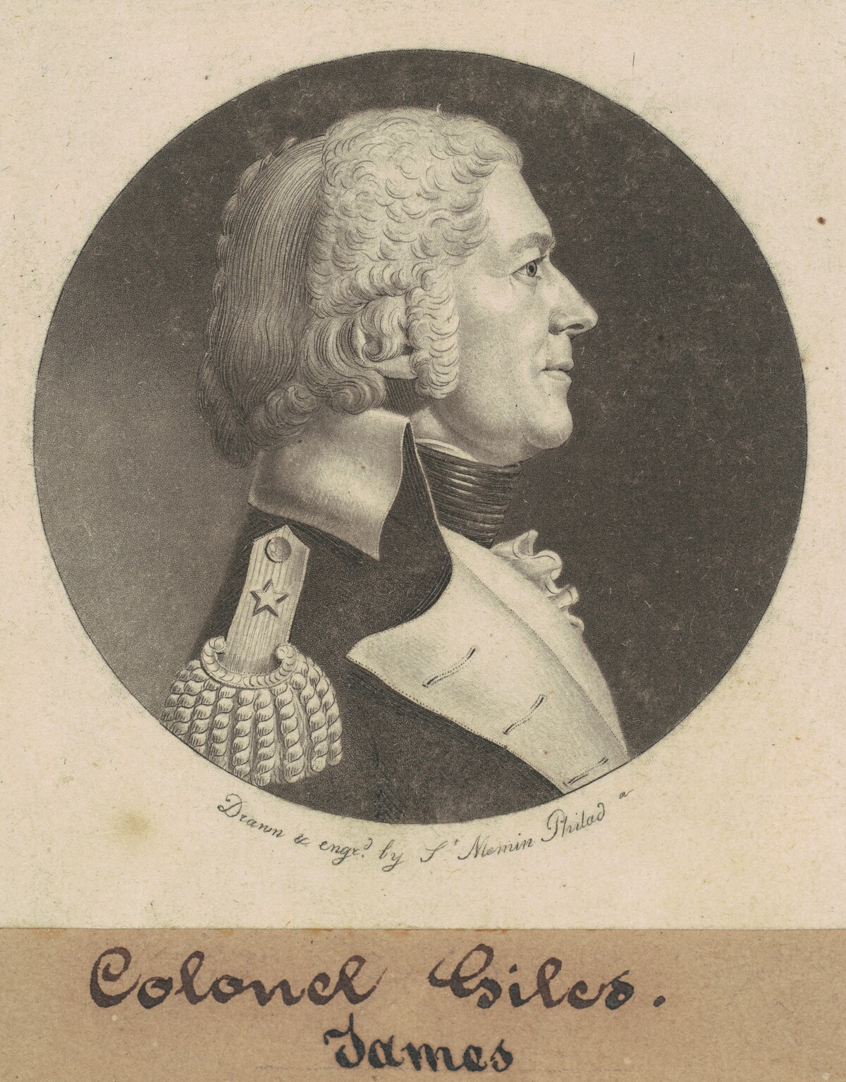 James Giles by Charles B. J. Févret de Saint-Mémin