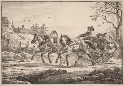 A Hired Coachman in Winter