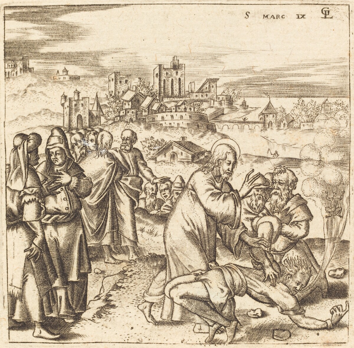 Christ Heals the Epileptic Boy by Léonard Gaultier