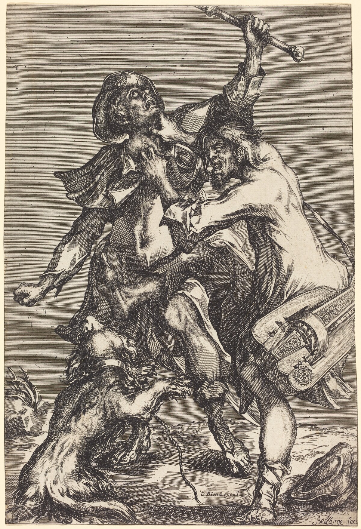Fighting Beggars by Jacques Bellange