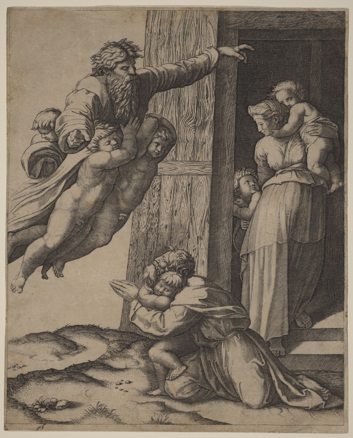 God Appearing to Noah by Marcantonio Raimondi after Raphael