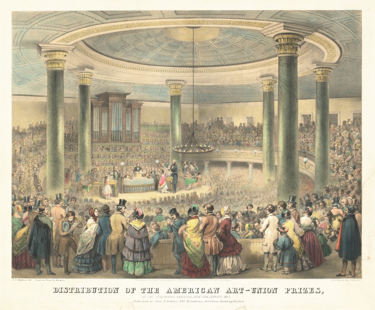 Distribution of the American Art-Union Prizes by Francis D'Avignon