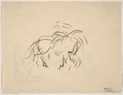 Movement, Circus Horse and Rider [recto]