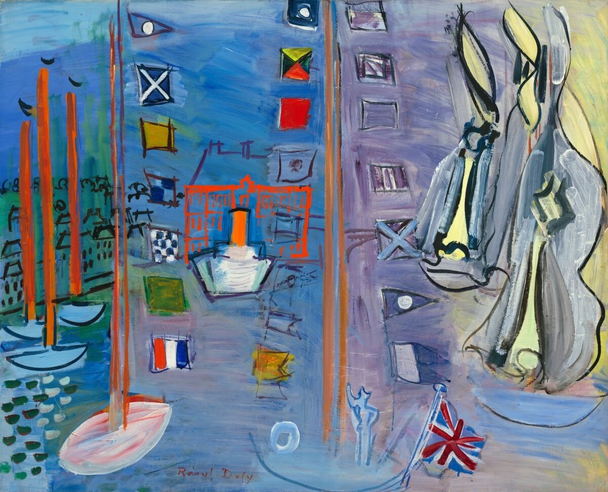 The Basin at Deauville by Raoul Dufy