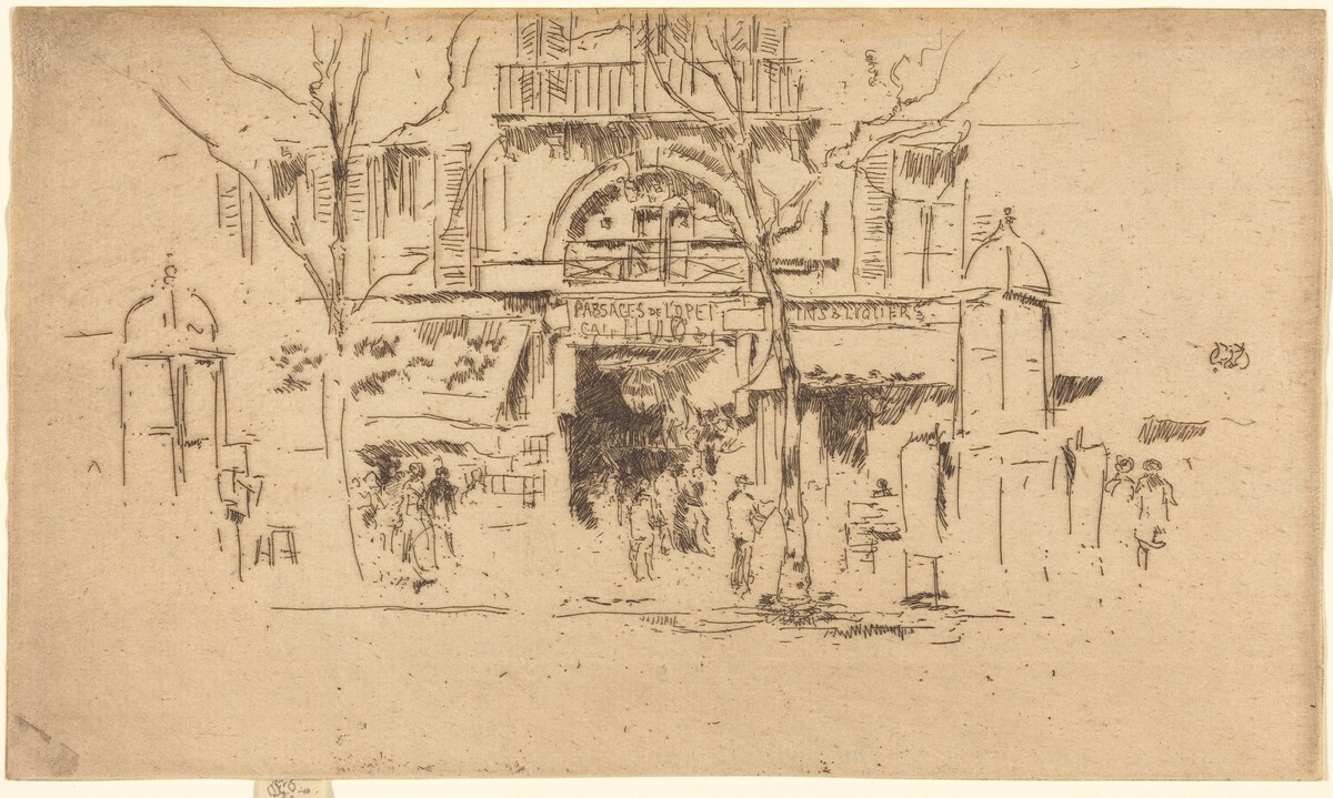 Passages de l'Opera by James McNeill Whistler