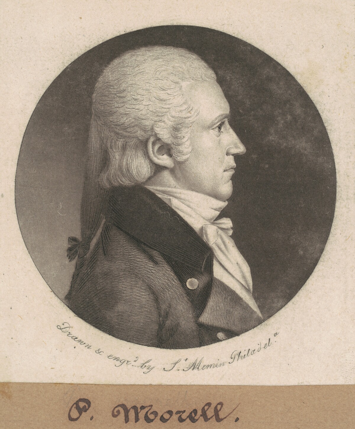 P. Morell by Charles B. J. Févret de Saint-Mémin