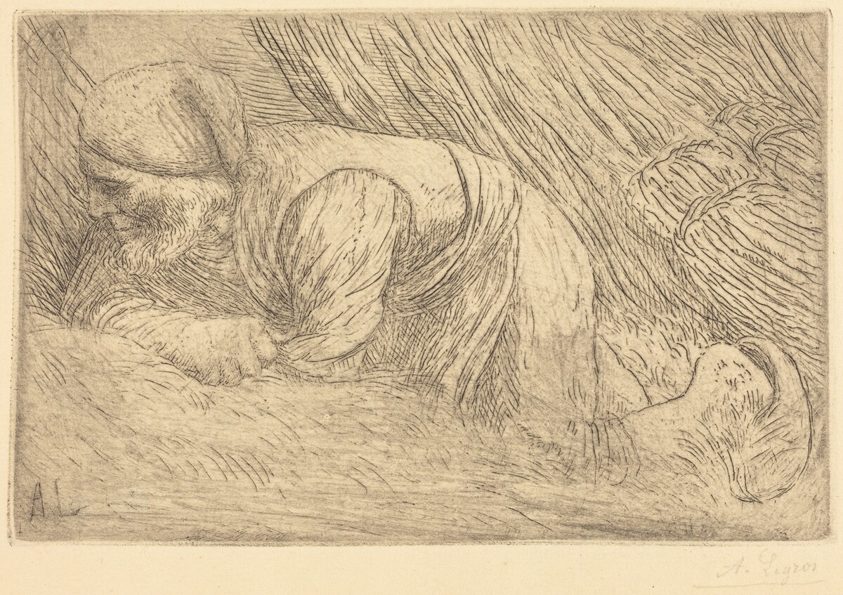 Fagot-gatherer (Le fagotier) by Alphonse Legros