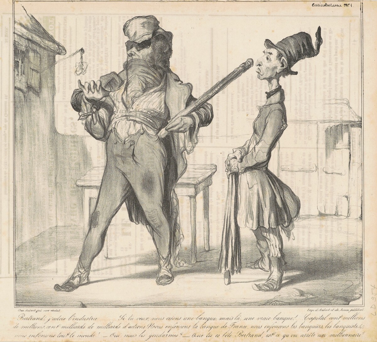 Bertrand, j'adore l'industrie... by Honoré Daumier