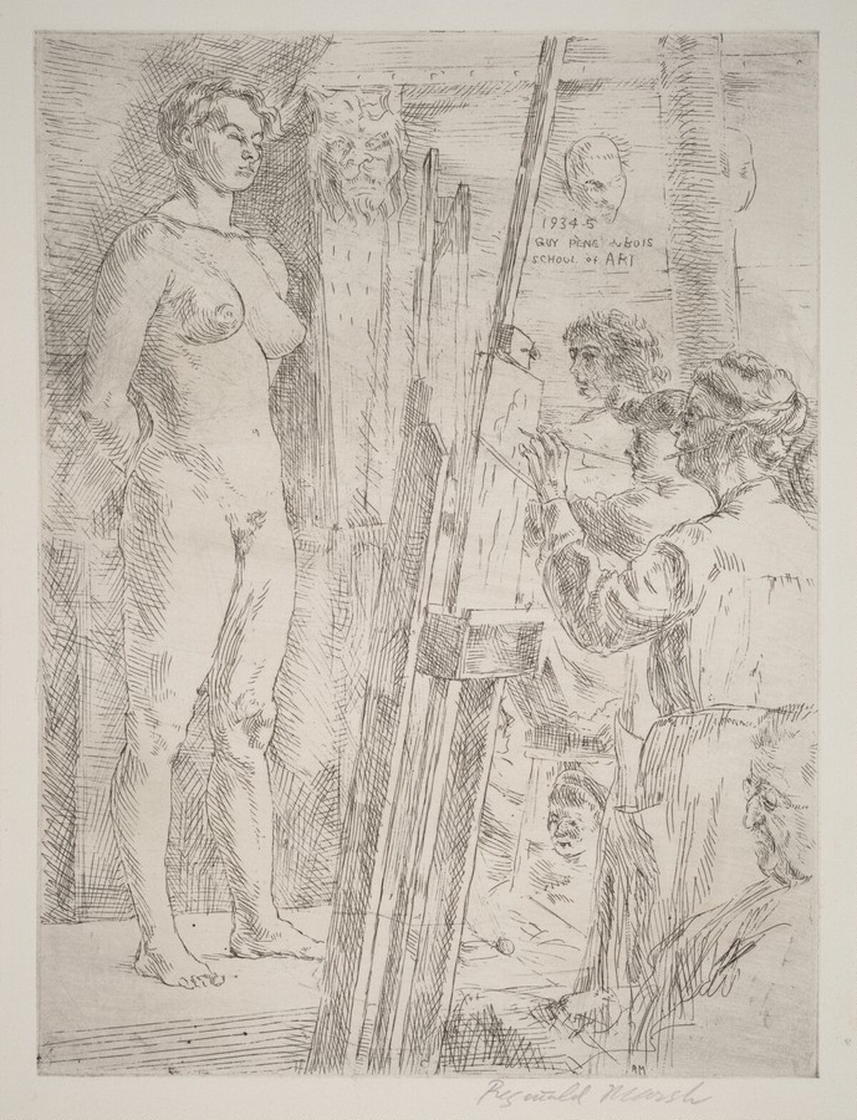 Guy Pène Du Bois School of Art by Reginald Marsh