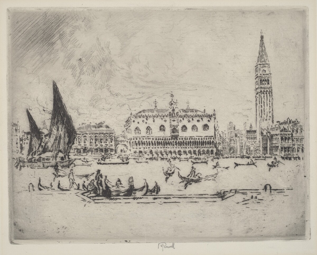 The Doge's Palace by Joseph Pennell