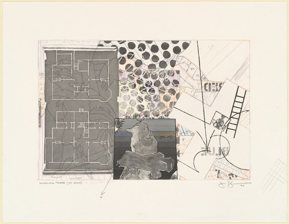 Untitled [working proof] by Jasper Johns