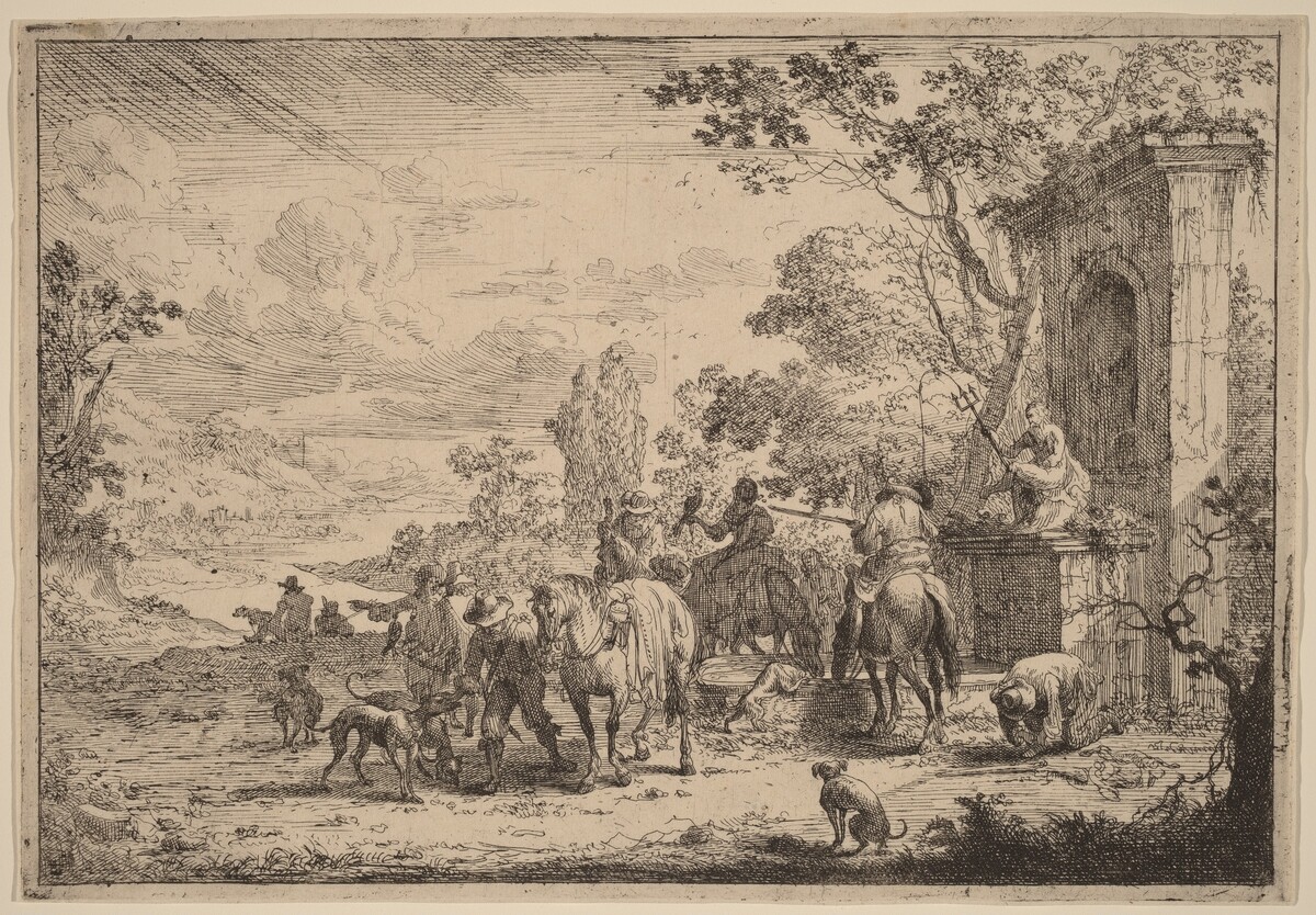 Huntsmen Resting by Peeter Bout
