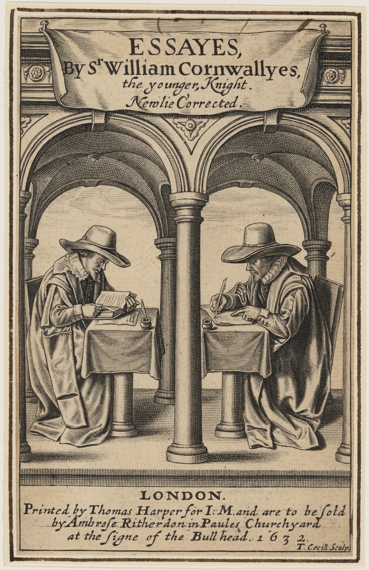 Title Page to Sir William Cornwally's Essays by Thomas Cecil