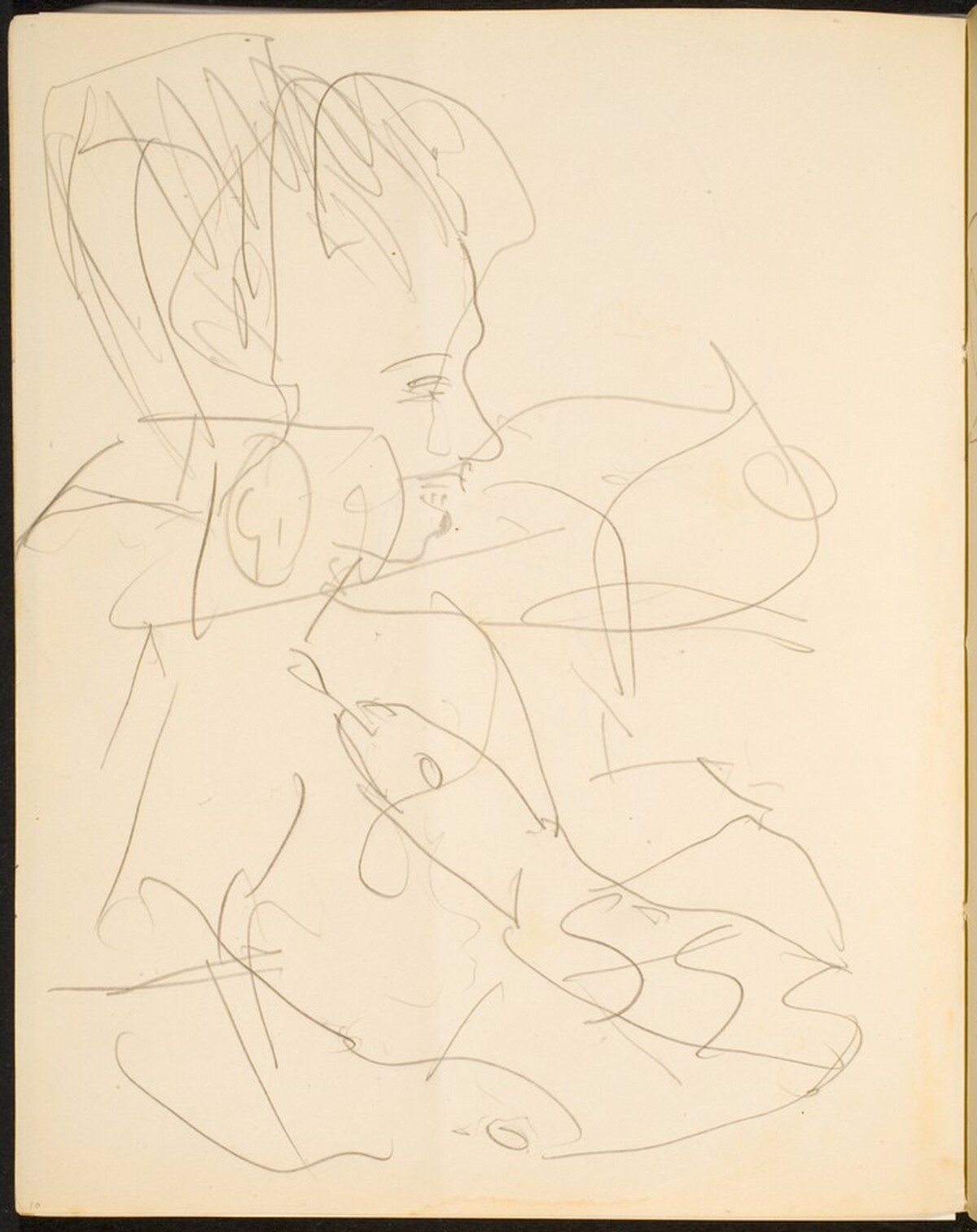 Zirkusnummer mit Schlange (Animal Trainer) [p. 10] by Max Beckmann