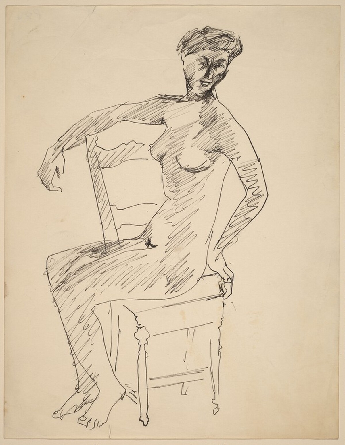 Female Nude Seated in a Chair by Mark Rothko