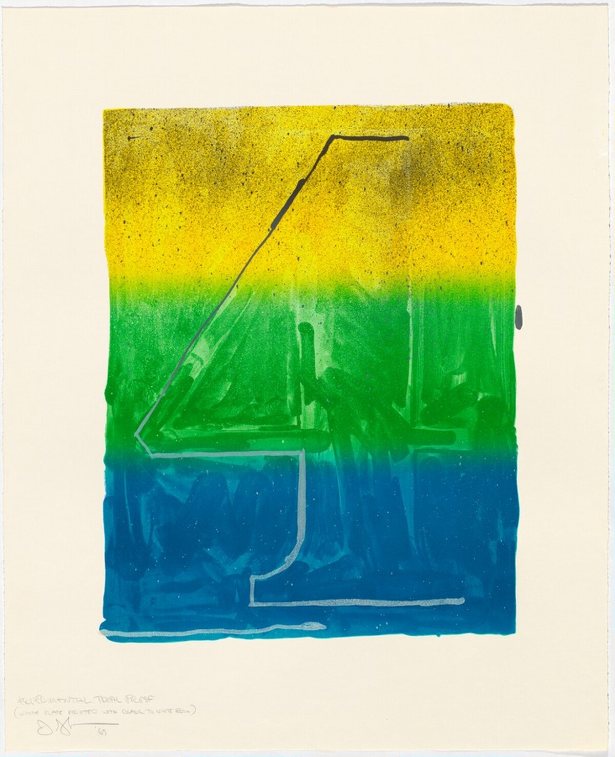 Figure 4 [experimental trial proof] by Jasper Johns