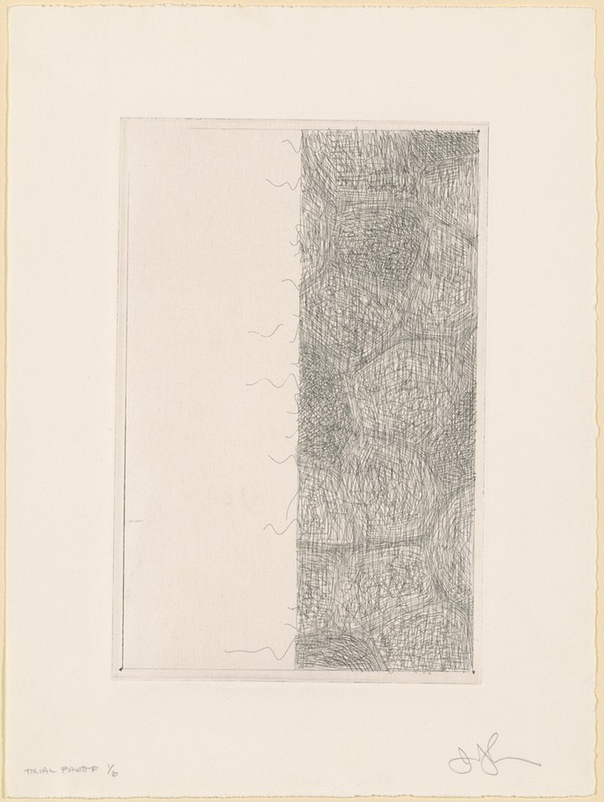 Flagstones (b) [trial proof 1] by Jasper Johns