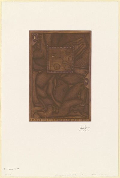 Untitled (Orange Mezzotint) [trial proof F]